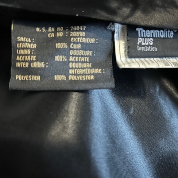 MARC NEW YORK LEATHER FUR LINED JACKET - Picture 8 of 9